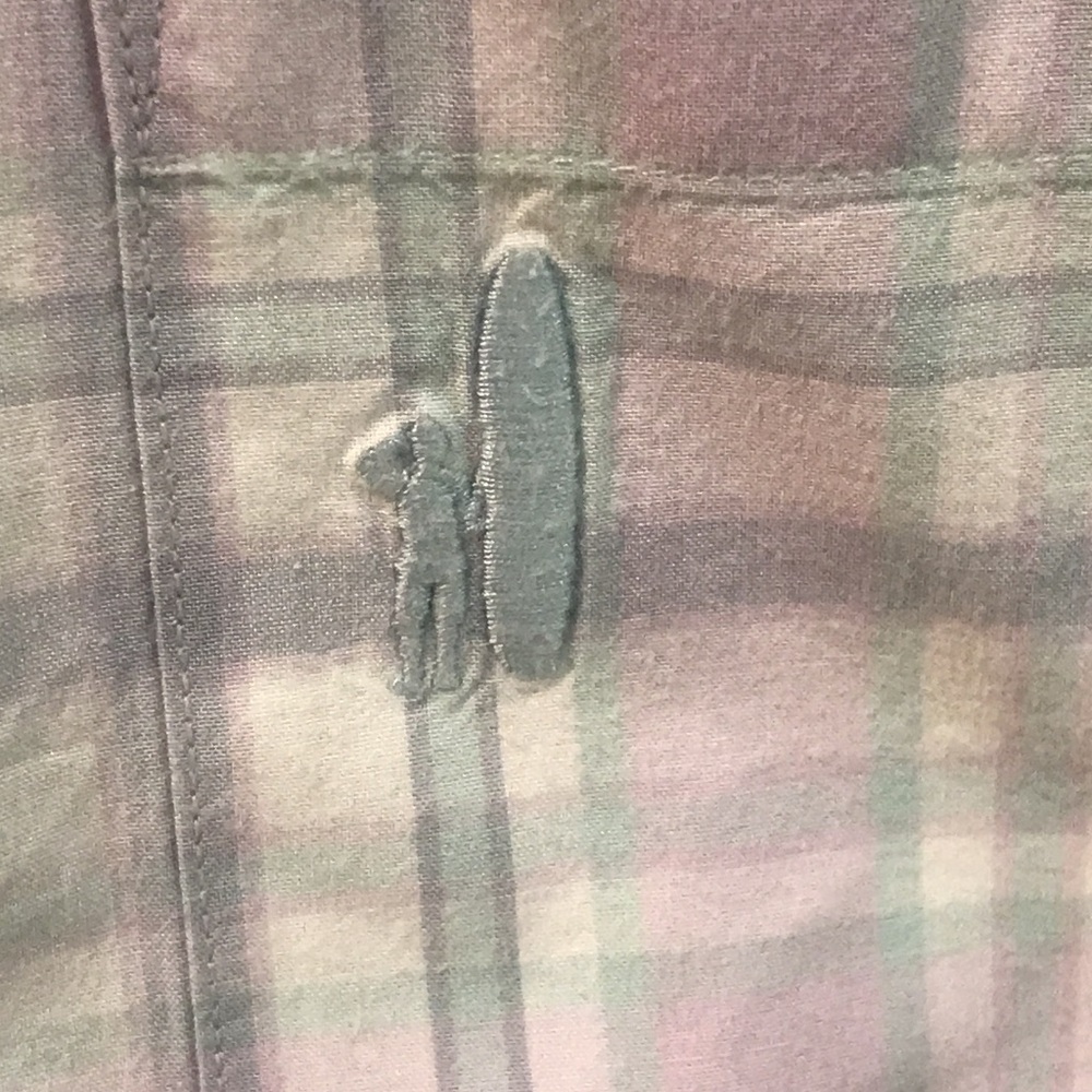 Johnnie O Button Up Shirt Mens Medium Lavender Gray Plaid Long Sleeve Business - Picture 2 of 9
